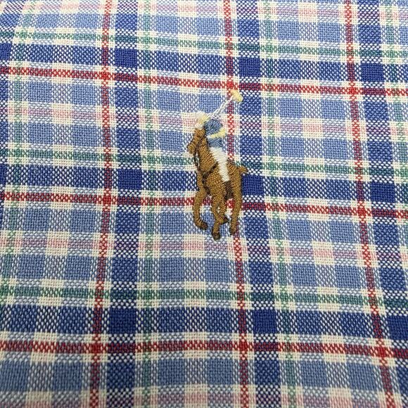 Ralph Lauren Shirt Mens Large Plaid Classic Fit Oxford Cloth Button Down Preppy - Picture 13 of 16